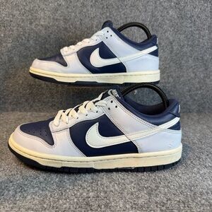 Nike Dunk Low GS ‘Football Grey Midnight Navy’ Women’s Sneakers Size 8.5